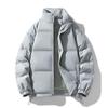 Stehkragen Baumwollkleidung Herren und Damen Abschnitt Winter Verdickt Locker Baumwolljacke Paarmodelle Einfarbig Brotkleidung Baumwollmantel