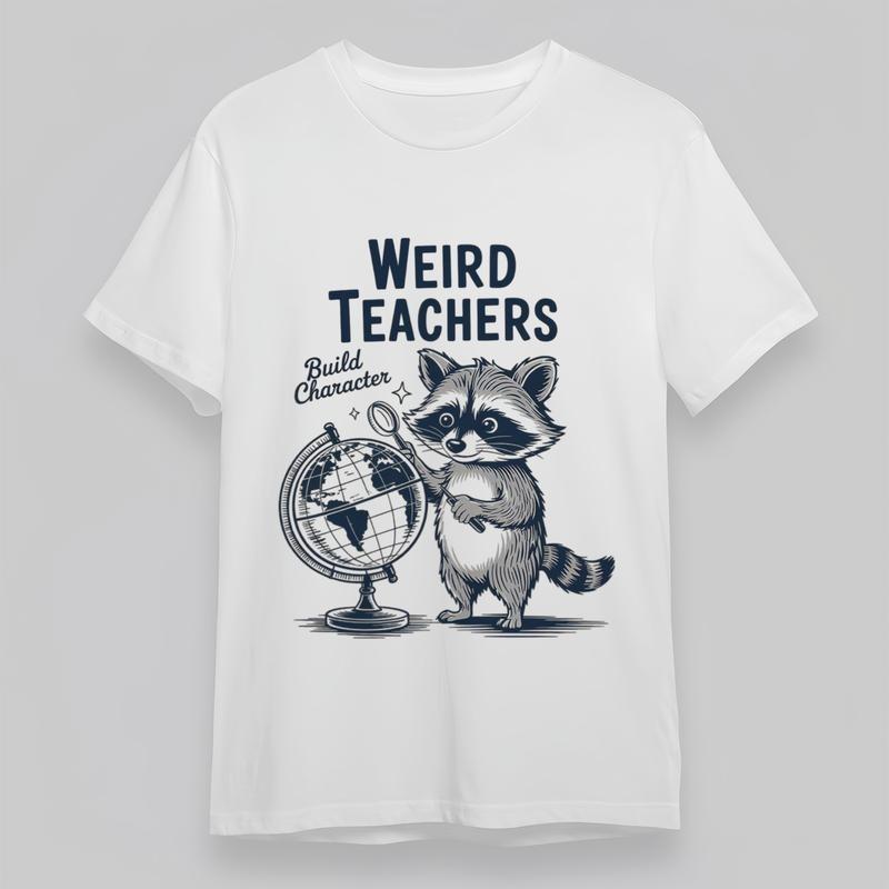 

Women s Plus Size Comfortable Classic T-Shirt Raccoon Explorer Globe Print Tee 4XL