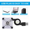 Mobile Phone Cooling Fast Speed USB Fan Portable Charging Mini Phone Fan Radiator