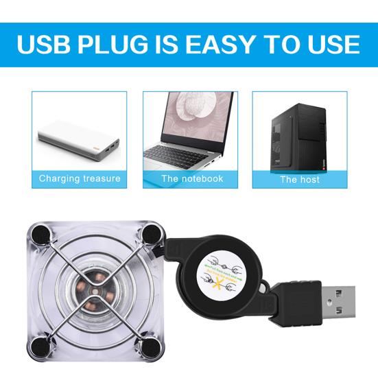 Mobile Phone Cooling Fast Speed USB Fan Portable Charging Mini Phone Fan Radiator