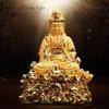 1 buc rășină șezând lotus Guanyin ornament chinezesc Feng Shui budist living room intrare decorare mașină montat mic ornament