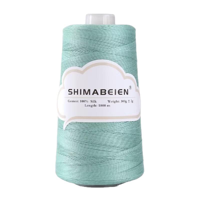 Silk Thread No. 7 - 300g Spool for Crochet, Skin-Friendly for Baby Sweaters and Embroidery.
