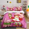 Mehrere Größen Emily E-Erdbeer-Print Weiche Bettbezug Kissenbezug Bettwäsche-Set Kinder Erwachsene Bequemes Bett-Set Einzelbett King Für Geschenke