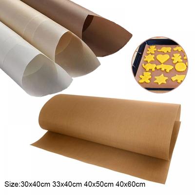 1Pcs Baking Mat Sheet 40x60cm or 30x40cm Reusable Non-Stick Oil-Proof Baking Paper Heat-Resistant Oven Liner Sheet BBQ Pad