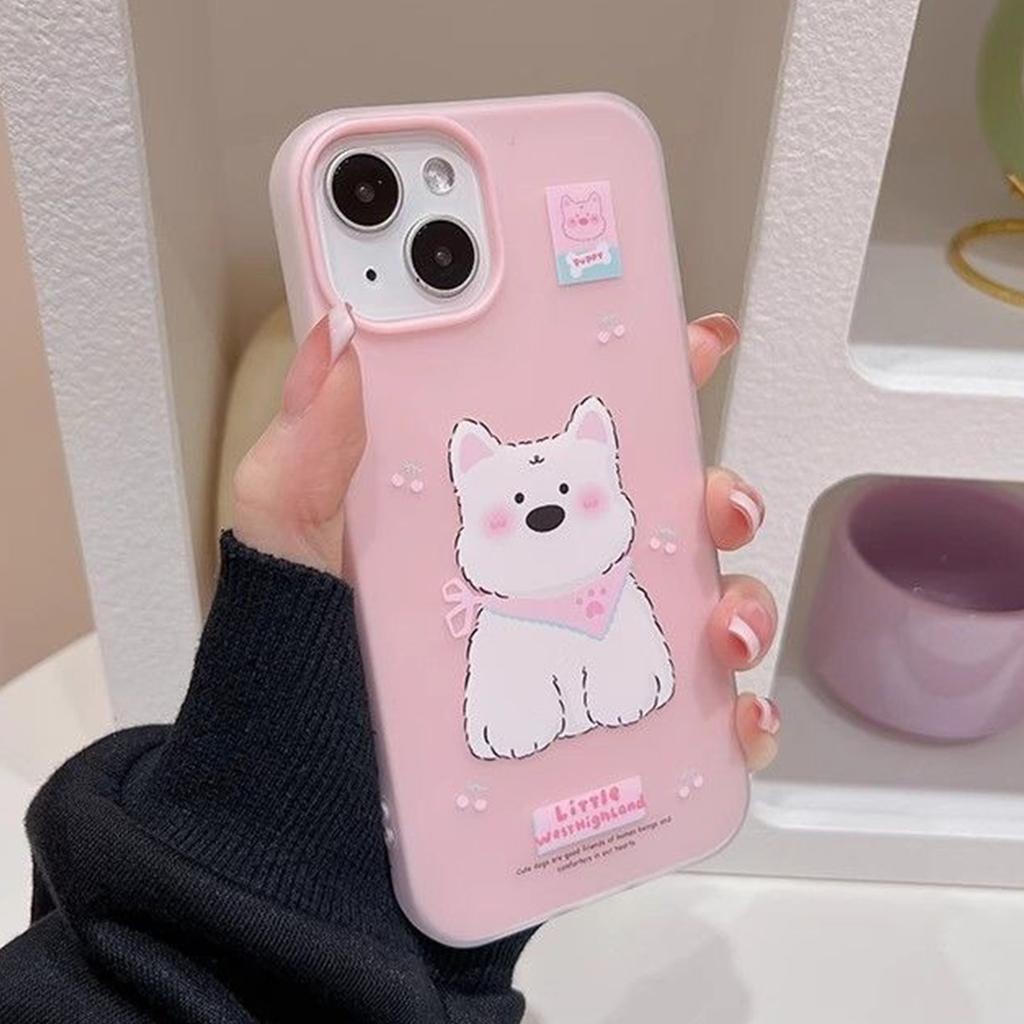 Frosted Jelly 2-in-1 Phone Case with Lanyard for Apple Phone Case, High-end 2-in-1 Cartoon and Cute