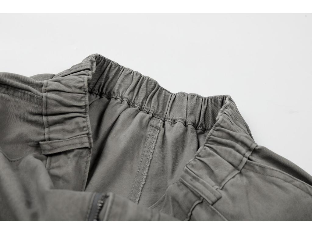 Trendy Loose Vintage Cargo Pants: Windproof Drawstring Straight-Leg Casuals for Men & Women