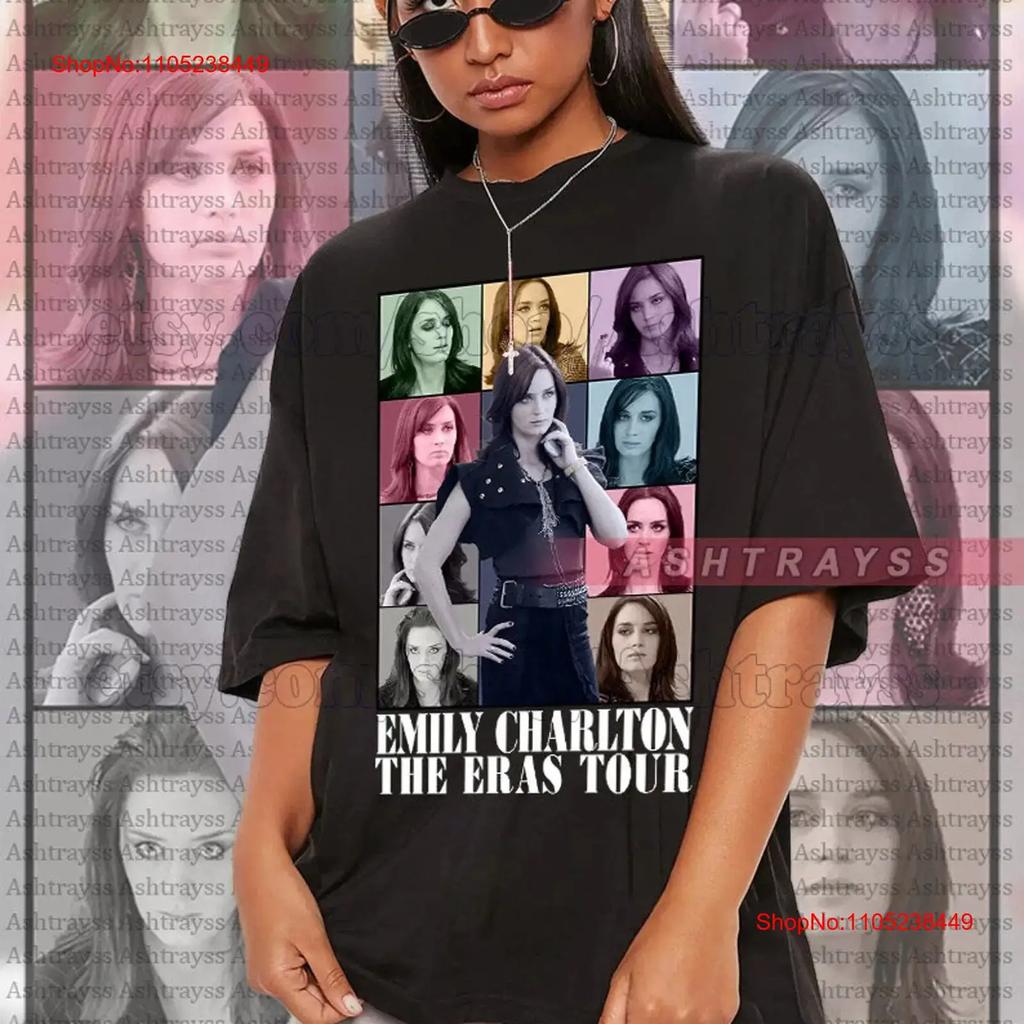 Emily Charlton The Eras Tour Tee Blunt Design T Shirt Vintage Homme Designer Clothes Stretched Streetwear Versatile