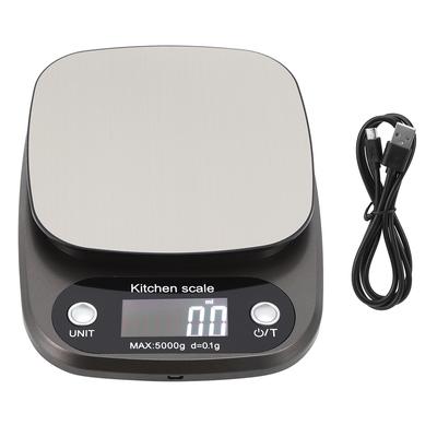 Bilancia Digitale da Cucina LCD 5kg/0.1g Bilancia Elettronica Multifunzione per Peso Cibo per Cucinare e Infornare