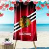 Chicago Blackhawks Print Beach Towel, Large Soft Quick Dry Towel for Beach Camping Swimming