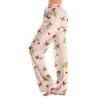 Pajama Pants Sleepwear Casual Drawstring Elastic Waist Pants Comfy Straight Yoga Loose Trousers