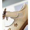 New Korean Style Girls' Pastoral Style Bow Comfortable Soft-soled Leather Shoes for Spring and Autumn