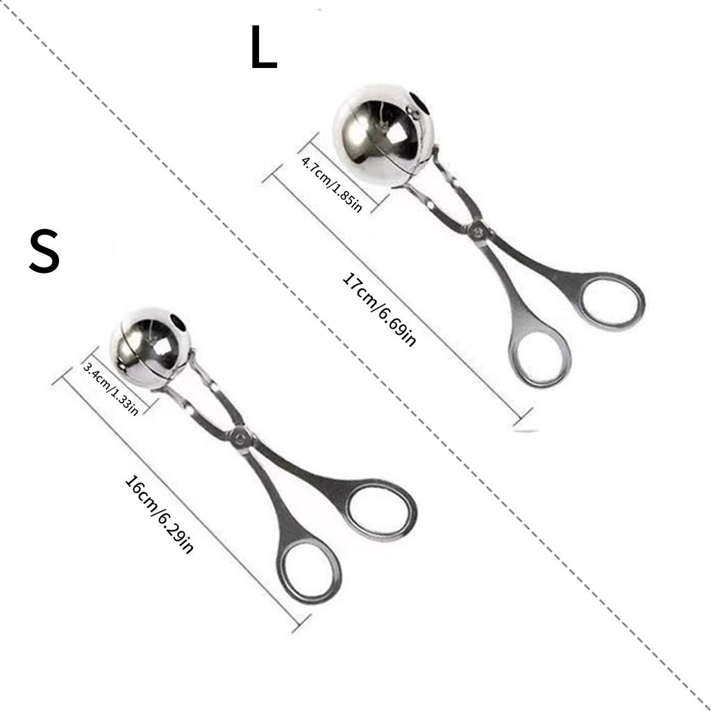 Comfortable Grip Meat Ball Maker 304 Stainless Steel Meatball Spoon for Easy and Safe Food Preparation Kitchen Gadget