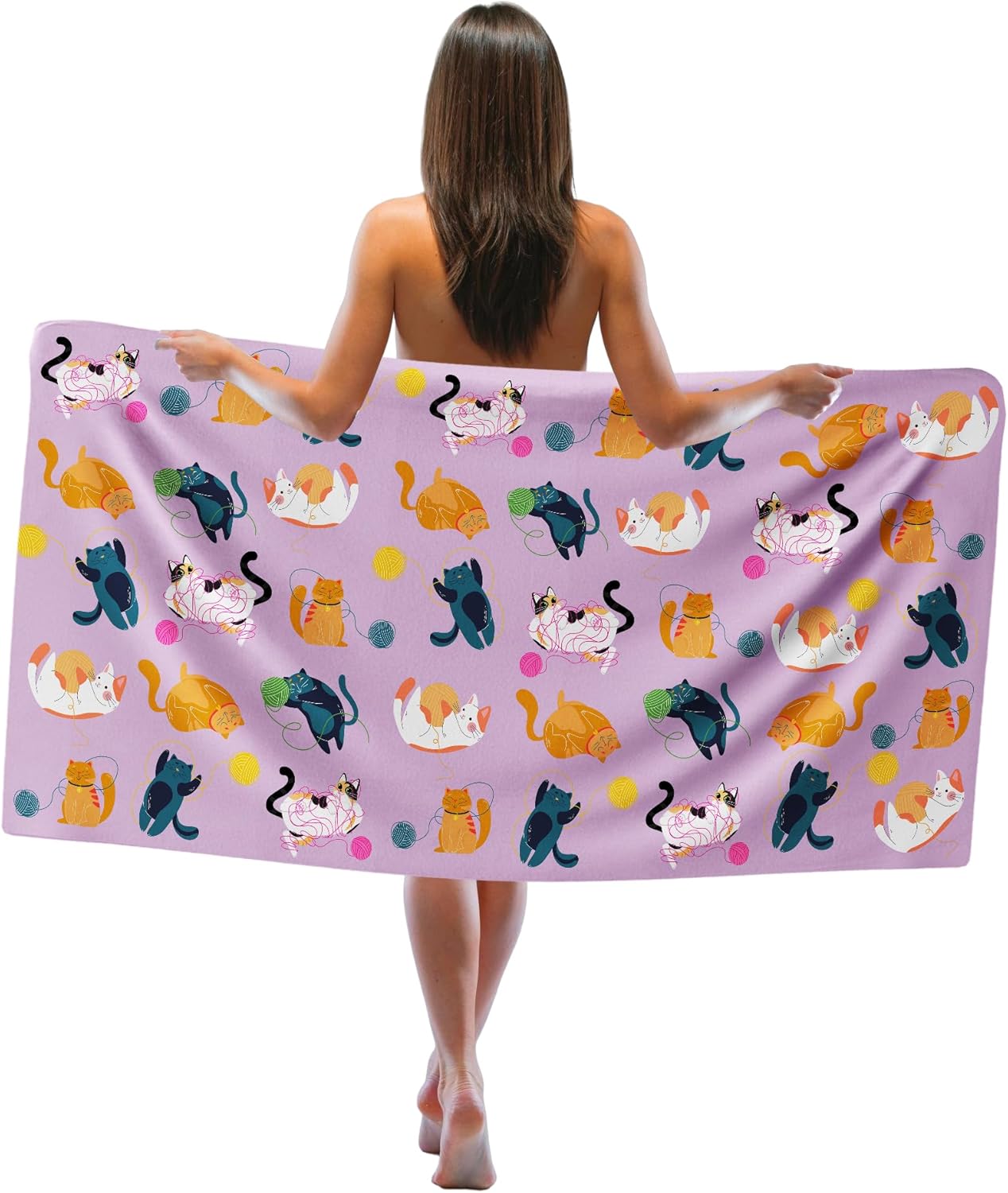 

Funny Dog Beach Towel,Cute Puppy Dogs Sand Beach Towels Gifts for Girls Kids Women,Funny Dogs Pets Quick Dry Bath Pool Towels W30*H60(CM)