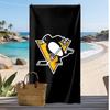 Asciugamano da Spiaggia Stampa Pittsburgh Penguins Morbido Portatile Asciugatura Rapida?Asciugamano Asciutto Per Piscina Vacanza Estiva Sport all'Aperto