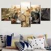 5 Pieces Canvas Wall Arts Poster Painting Video Games Wallpaper Modular Picture Print For Living Room Bedroom Mural Artwork