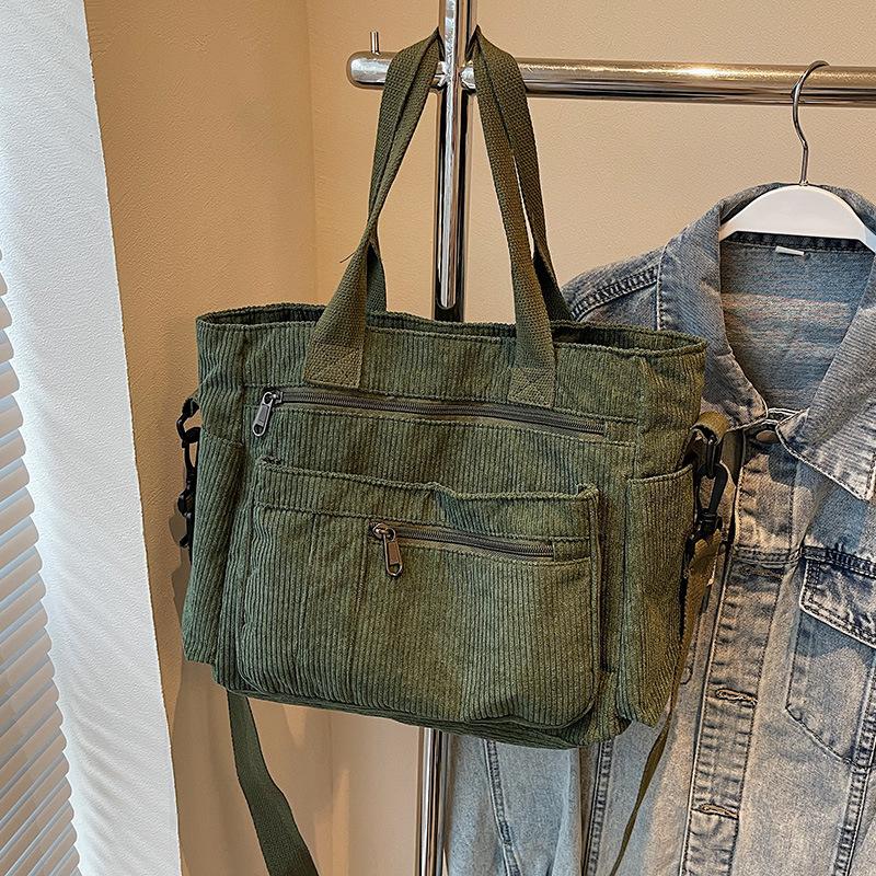 Tote Bag Autumn and Winter Style Women's Large Capacity Multi Pocket Women's Tote Bag Versatile One Shoulder Crossbody Bag