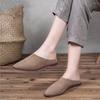 Fashion AIYUQI Women's Baotou Slippers Summer 2025 New Genuine Leather Casual Women's Shoes Large Size Suede Slippers For Ladies