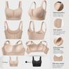 Wireless Plus Size Seamless Back Support Bra, Minimize Bust Lift Anti-Sagging Underwear with Side Breast Collection