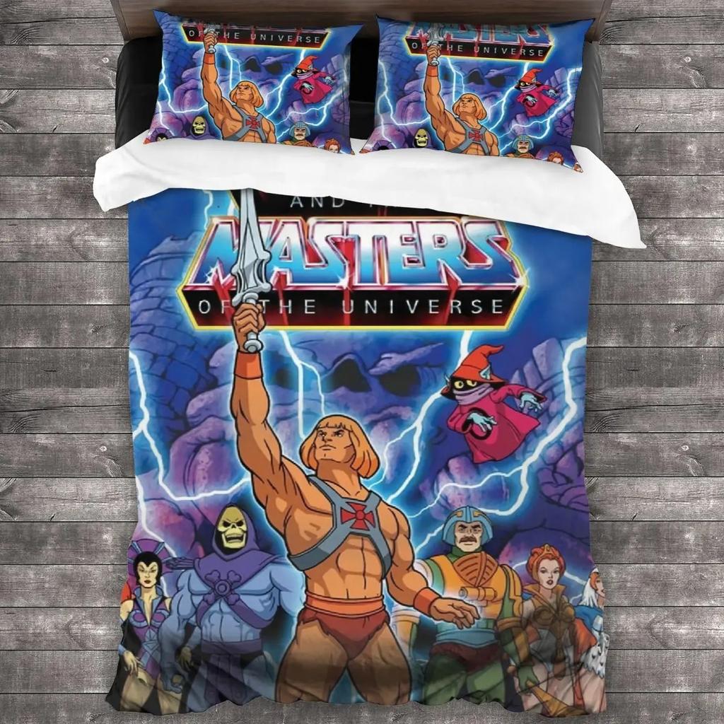 3D Print He Man And The Masters Of The Universe All Season Twin Bedding Set 3 Piece Comforter Set Bed Colcha Casal Bed Sheet