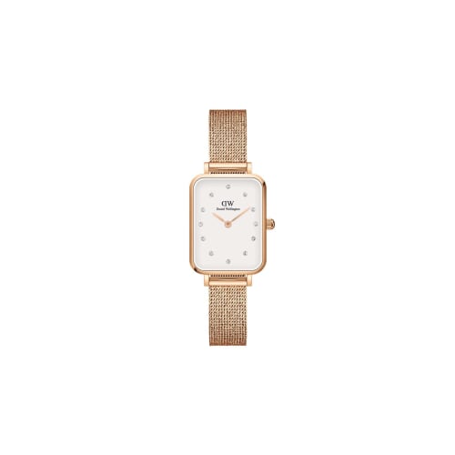 [Official Store/Authentic] Daniel Wellington Quadro 20X26 Pressed Lumine Crystal Watch in Rose Gold, Gold, and Silver. Women's Watch. A perfect gift f