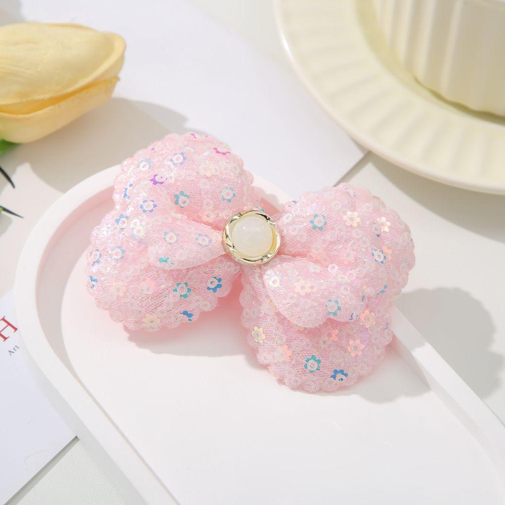 Cartoon Summer Kids Hairpin Fresh Sweet Bow sequin hairpin Small Spice bangs clip accessory