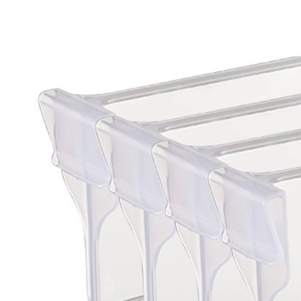 4Pcs Retractable Refrigerator Divider Clip Extendable Fridge Separator Organizer L