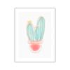 Pink Dessert Love Cactus Cartoon Picture Wall Art Poster Girl  Room Canvas Paintings For Nursery Decorative Prints Wall Posters