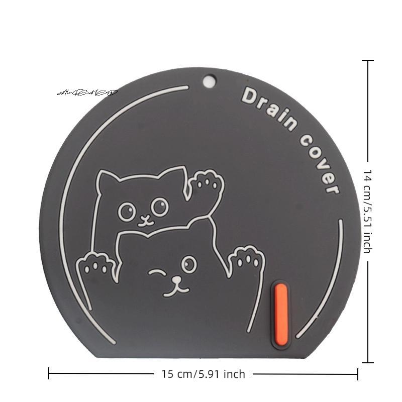 Silicone Bathroom Sewer Floor Drain Cover Deodorant Mat Thickened Kitchen Toilet Insect-Proof Drainage Floor Pad for Home