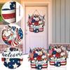 Wooden Wreaths For Front Door Independence Day Decorative Door Listing Wall Hanging Fashionhanging Pendant Home Decoration Welcome Sign