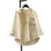 Women's Thickened Corduroy Long Sleeve Shirt - Autumn Winter Fashion, Korean Style Loose Casual Top