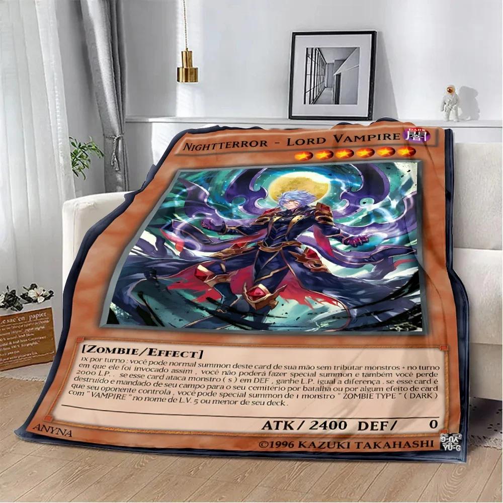 Anime YU GI OH Card Printed Blanket Picnic Blankets Warm Blanket Soft and Comfortable Blanket Home Travel Birthday Gift
