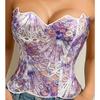 Kant Corset Top met Uitgesneden Design