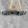 1 Stück RIDE OR DIE Autoaufkleber Wasserdicht für Auto Fenster Stoßstange DIY Motorradhelm Kraftstofftank Fahrrad Universal Vinly Aufkleber