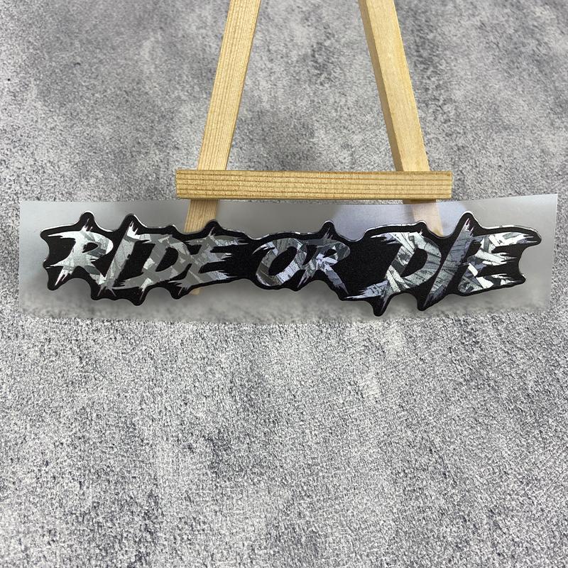 1PC RIDE OR DIE Car Stickers Waterproof  for Auto Window Bumper DIY Motorcycle Helmet Fuel Tank Bicycle Universal Vinly Decals