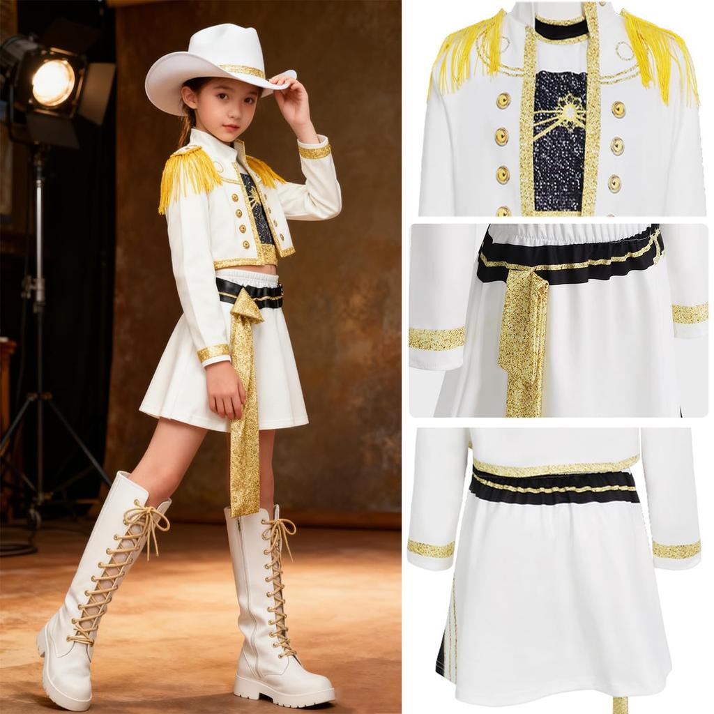 AOTYP Cosplay Halloween Costume Cultural School Group Photo Halloween Girls' Costume, Kids' Set, Disguise, Cosplay, Festival, Festival, Outfit, Shoot,