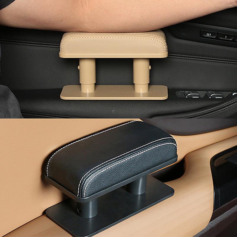 Car Armrest Elbow Support Adjustable Universal Door Hand Arm Rest Anti-fatigue Hand Rest Cushion Mini Leather Box