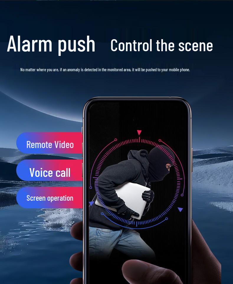 360° Dual-Lens WiFi Home Surveillance Camera HD 2MP