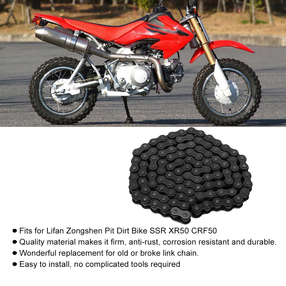 Motorcycle SUV 420 Chain 106 Links Fits for Lifan Zongshen Pit Dirt Bike SSR XR50 CRF50