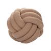 Plush Knot Ball Pillow Diameter 22cm Room Decoration for sofa Couch Brown