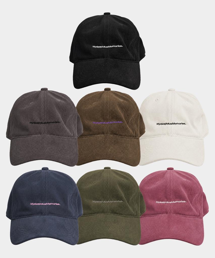 Maidibbeullumemolijeu Mydeepblueememories Text Ball Cap (Burgundy)