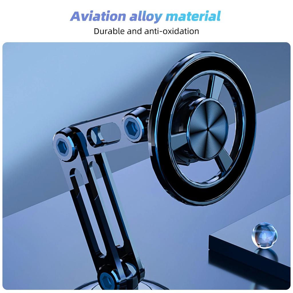 Magnetický držák na telefon do auta Stojan na palubní desku Slitinový Skládací Magnetický Držák do auta Smartphone Mobilní Držák Pro iPhone Samsung Xiaomi