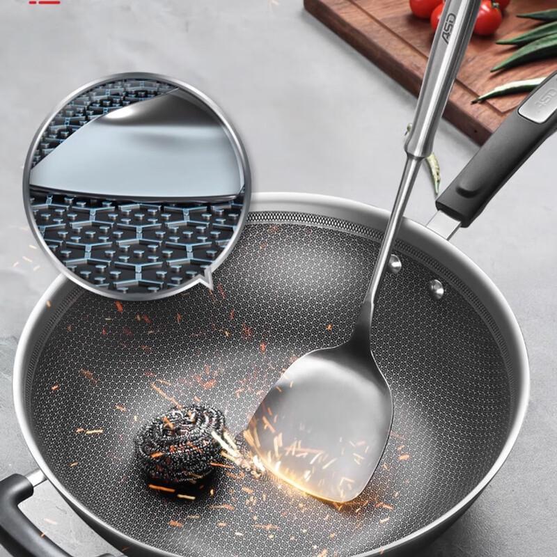 Aishida 304 Stainless Steel Non-stick Wok