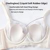 Biustonosz podtrzymujący z fiszbinami i push-up z kryształowymi miseczkami w kształcie króliczych uszu do regulacji rozmiaru dużego biustu