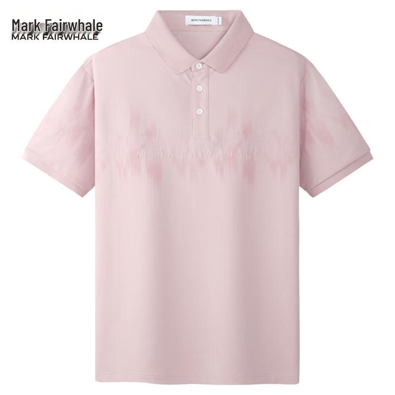 Mark Fairwhale Men's Tie-Dye Gradient Embroidered Polo Shirt