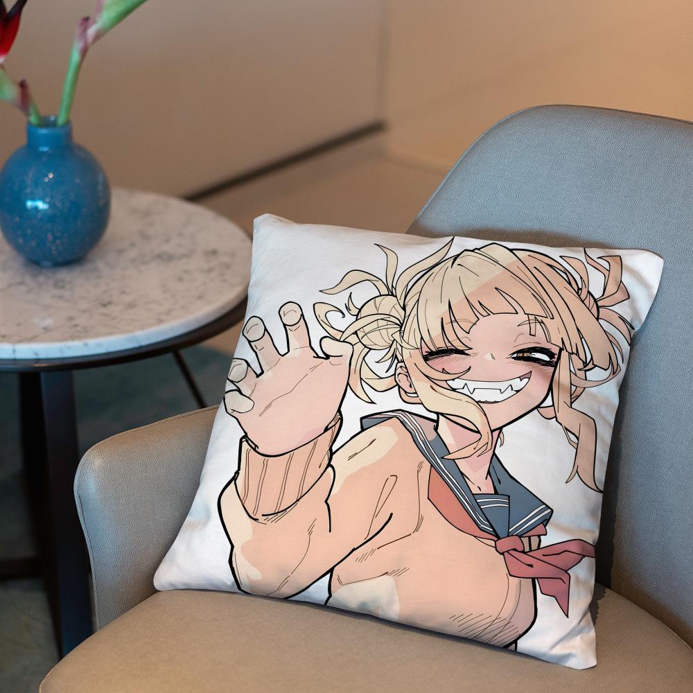 My Hero A-Academia H-Himiko Toga Cushion Cover 2-in-1 Reversible Plush Pillow Cover | Car/Sofa/Bed | Perfect Gift
