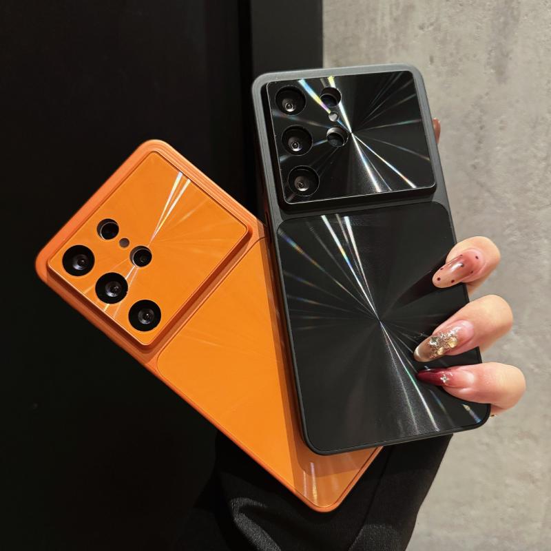 Für Samsung Galaxy S26 Ultra Bunte Laser-Aurora-Handyhülle Kameraschutz Stoßfeste Panzerhülle Für Galaxy S26 Ultra