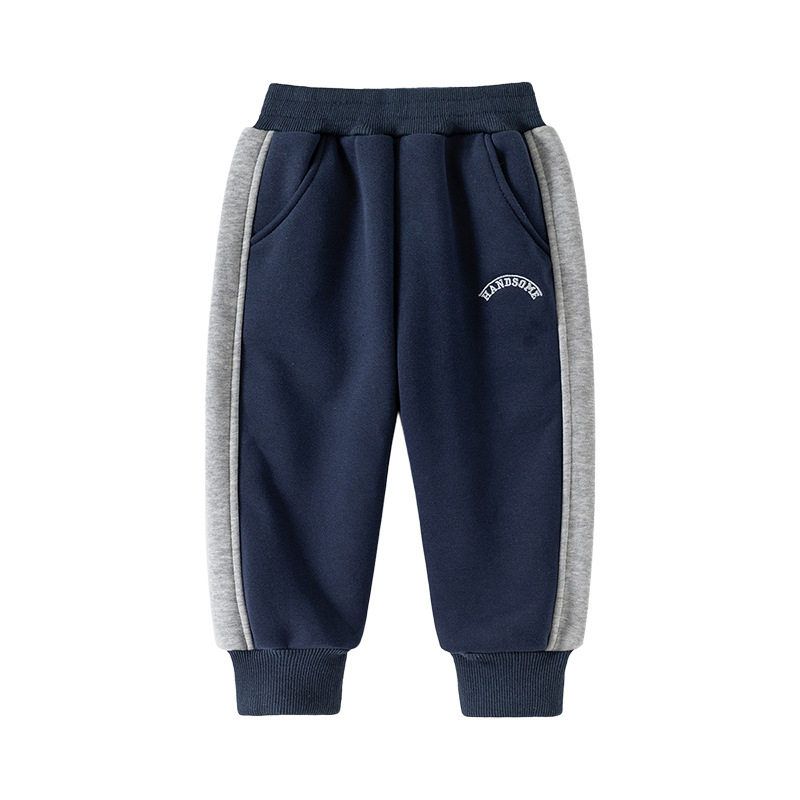 Autumn and Winter Children's Clothing Boys' Pants with Velvet Children's Trousers Children's Thickened Sweatpants Boys' Warm Sweat pants