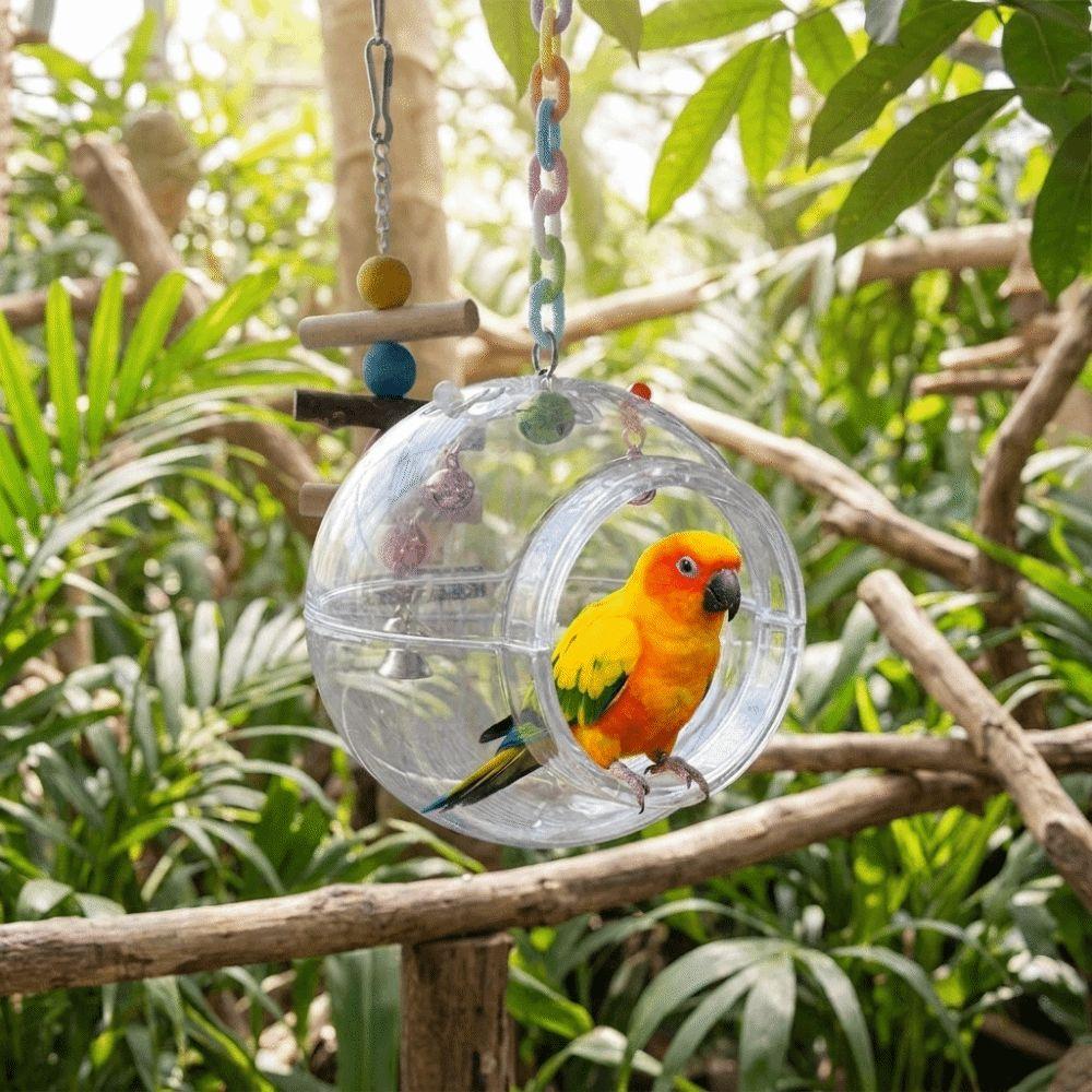 Detachable Parrot Breeding Nest Transparent Bird Cage Bed Spherical Bird Nest Pet Supplies