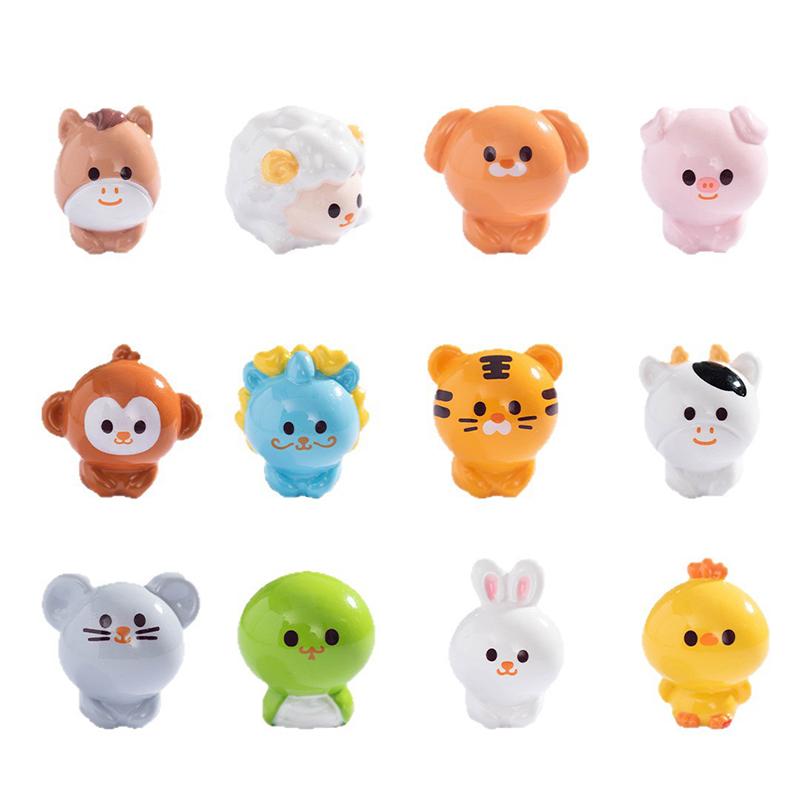 Miniature Chinese Zodiac Figurines, Miniature Landscape Decorations, Miniature Desktop Ornaments, Garden Decoration Accessories