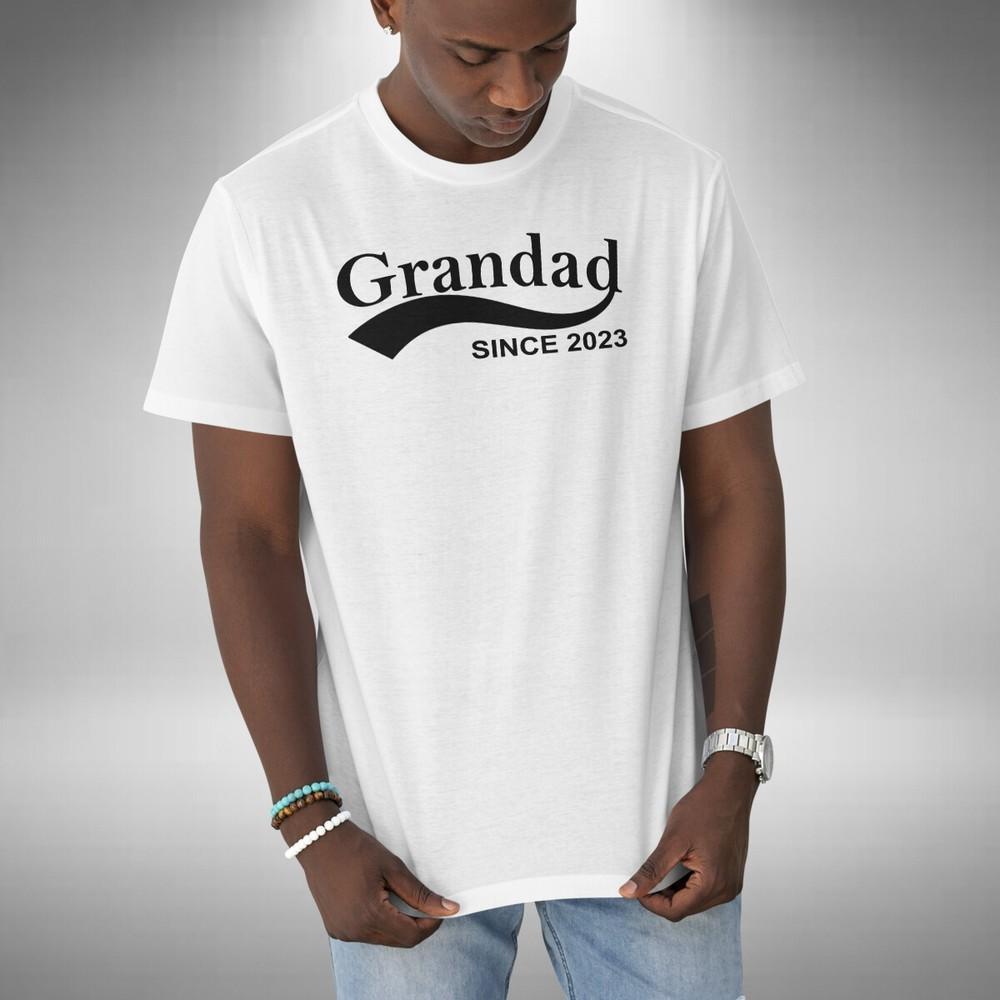 

Grandad Since 2023 Mens T-Shirt Funny New Baby Christmas Birthday Father s Dad 3XL